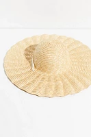 Scalloped Straw Hat