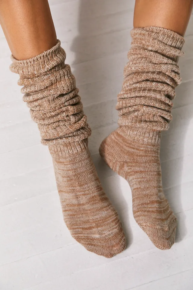 Marled Slouch Socks