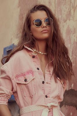 Far Out Round Sunglasses by Free People, One