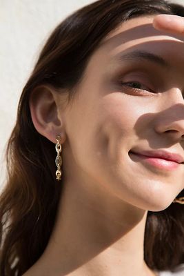 Gold Plated Hoop Earring Set by Free People, One