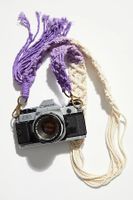 Lily Cords X FP Macrame Camera Strap by Lily Cords at Free People, Purple Dip Dye, One Size