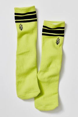 Movement Logo Stripe Tube Socks by Lucky Honey at Free People, One