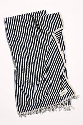 Business & Pleasure Premium Towel by Business & Pleasure Co. at Free People, Navy Stripe, One Size