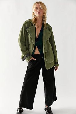 Best Of Me Suede Jacket by We The Free at People, Sage Combo,