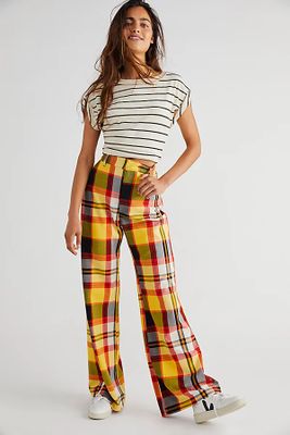 Plaid Jules Pants by Free People, Combo,