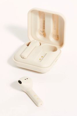 Happy Plugs Air1 Go Headphones by Happy Plugs at Free People, Cream, One Size