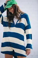 Picnic Striped Sweater Romper