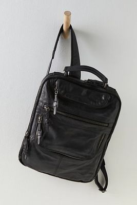 East End Leather Backpack by FP Collection at Free People, True Black, One Size