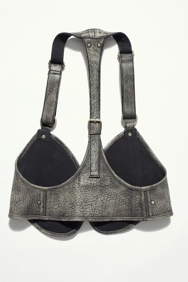 Olympia Leather Harness Bag  Leather fringe bag, Utility vest