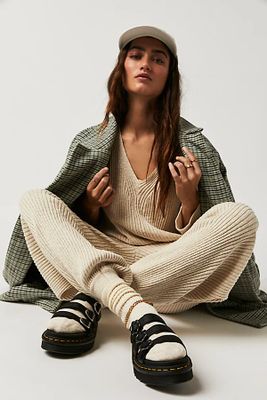 Harvest & Mill Organic Cotton Crew Socks by Free People, Natural / White, One Size