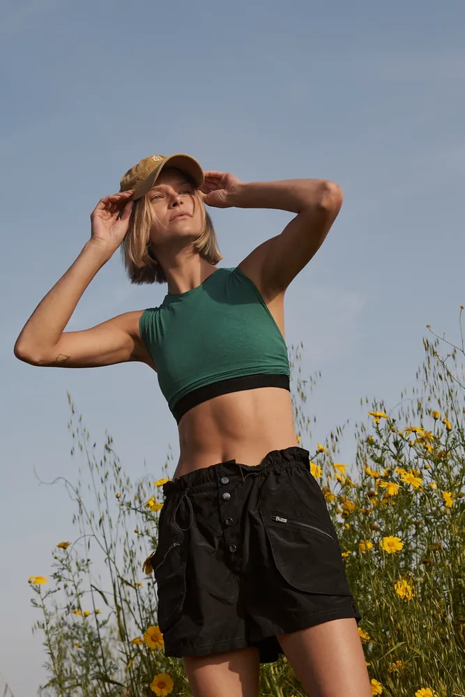 LUSH Brown Shorts - Paperbag Waist Shorts - High-Waisted Shorts