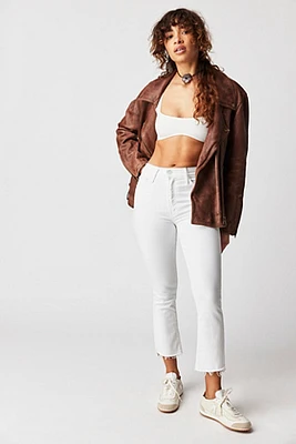 MOTHER Insider Crop Step Fray Jeans