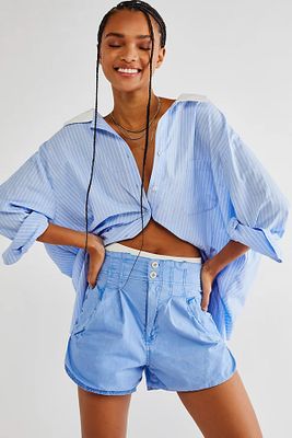 Pleated Shorty Pull On Shorts by Free People, Brighter Days,