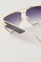 Retrograde Aviator Sunglasses