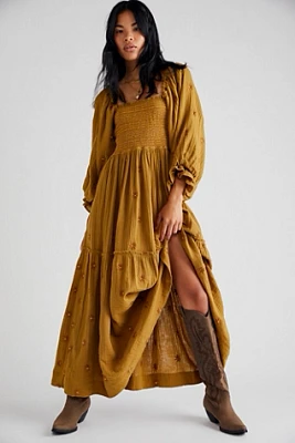 Dahlia Embroidered Maxi Dress