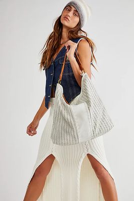 Vista Vegan Hobo by Modaluxe at Free People, Ivory, One Size