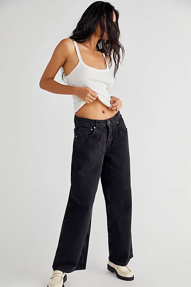 The Ragged Priest Low-Rise Baggy Jeans by at Free People,
