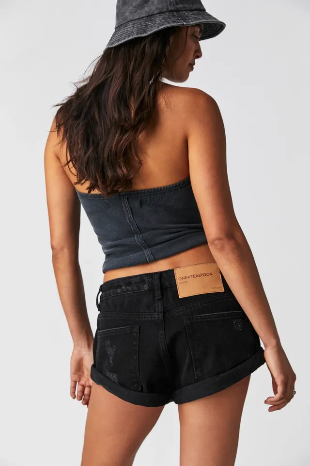 OneTeaspoon OneTeapsoon Bandits Low-Waist Denim Shorts