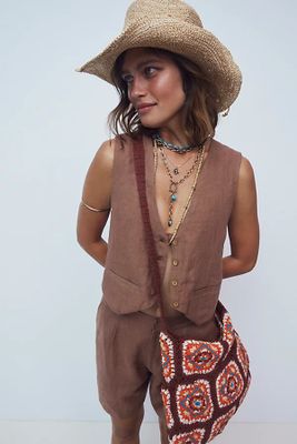 Catch Me Crochet Hobo by FP Collection at Free People, Desert Combo, One Size