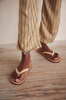 Indosole Recycled Flip Flops by at Free People, Light Soil,