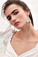 Miller Recycled Earrings by Free People, Silver, One Size
