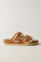 Arizona Big Buckle Shearling Birkenstock Sandals