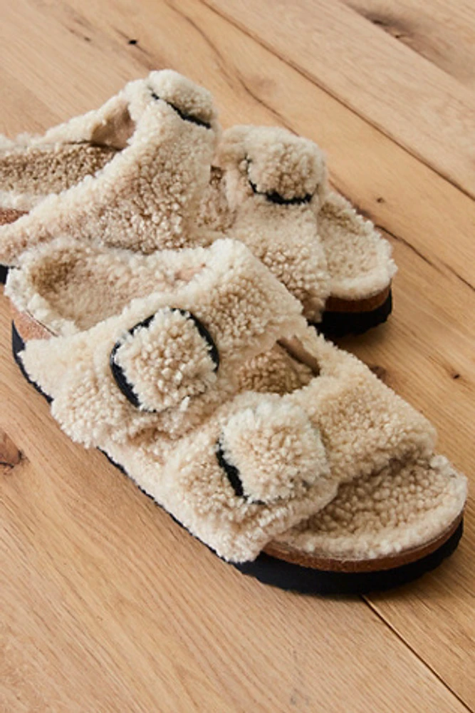 Arizona Teddy Shearling Birkenstock Sandals