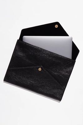 Vegan Leather Laptop Sleeve by Sonix at Free People, Onyx, One Size