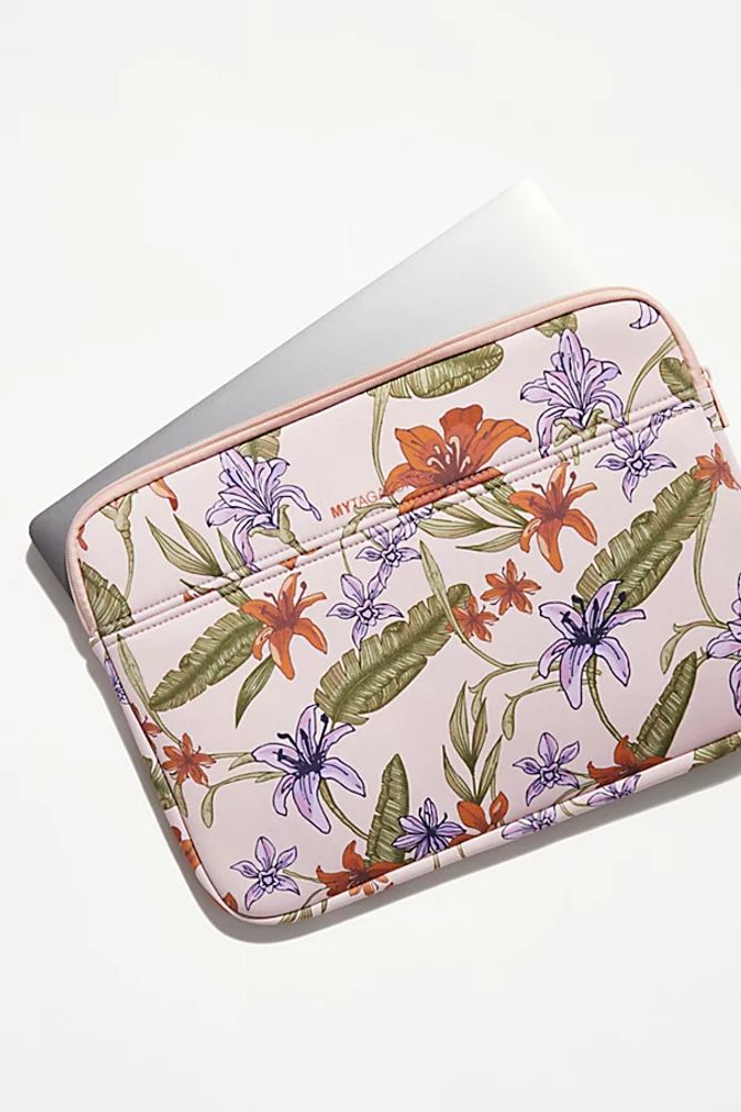 On Vacation Laptop Sleeve by My Tagalongs at Free People, Floral, One Size