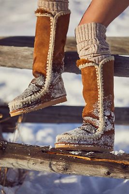 MOU Bergy Boots by at Free People, Cognac, EU
