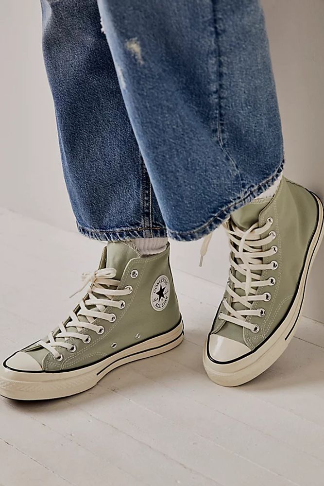 meget fint Nøjagtighed Seneste nyt Converse Chuck 70 Recycled Canvas Hi-Top Sneakers by Converse at Free  People, Summit Sage, M | Pacific City