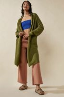 Hailee Convertible Cardigan by FP Beach at Free People, Giant Kelp,