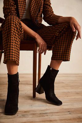 West Village Ankle Boots by Alohas at Free People, Black Suede, EU 37