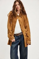 Roslyn Suede Shirt Jacket