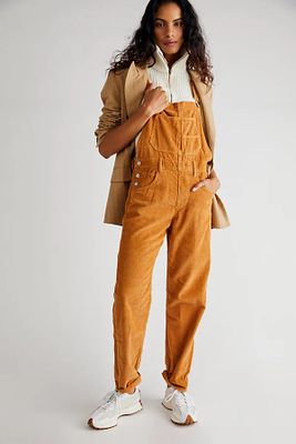 Ziggy Cord Overalls by We The Free at People, Tan,