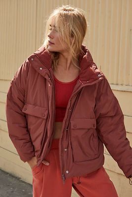 Phoebe Packable Puffer Jacket by FP Movement at Free People, Ginger Spice,