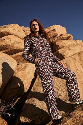 All Prepped Printed Ski Suit by FP Movement at Free People, Midnight Combo,