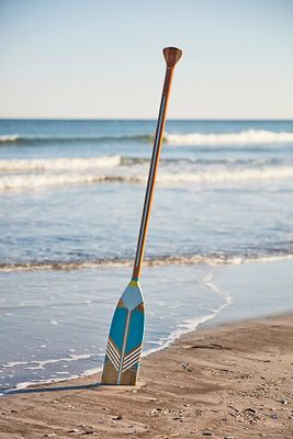 Out To Sea Painted Paddle by Blue Designs at Free People, One