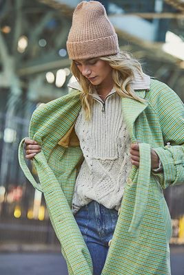 Winnie Waffle Cuff Beanie by Free People, One