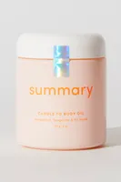 Summary Candle To Body Oil