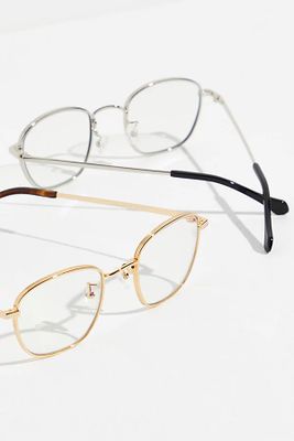 Haro Blue Light Glasses by Felix Gray at Free People, Silver, One Size