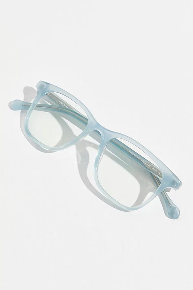Hopper Blue Light Glasses by Felix Gray at Free People, Seneca Mist, One Size