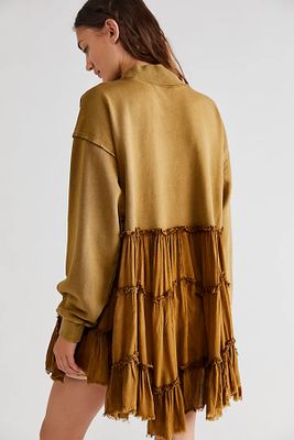Pixie Sweatshirt by We The Free at People, Golden Olive,