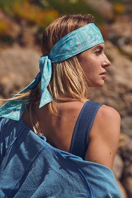 Serena Printed Soft Headband by Free People, Carnival Glass, One Size