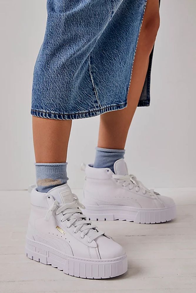 Mayze Mid Sneakers by Puma at Free People, White, US