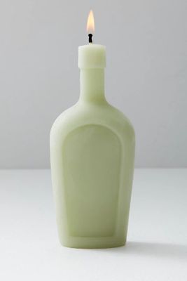 Vintage Arch Bottle Candle by Greentree Home Candle at Free People, Celadon, One Size