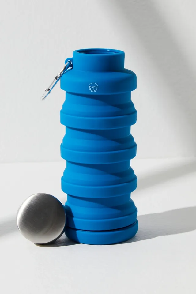 FP Movement Exclusive Mayim 20oz Collapsible Carabiner Bottle at Free People in Blue