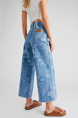 Wrangler World Wide Crop 662 Jeans by at Free People, Indigo Flower,