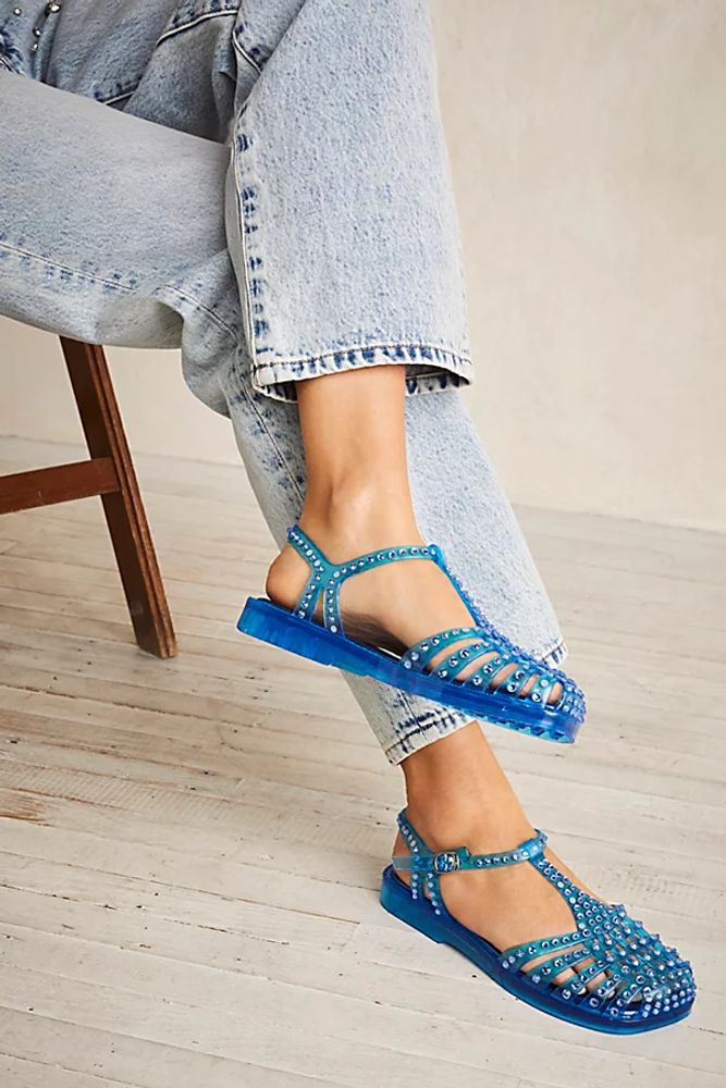 Margot Embellished Flats by Jeffrey Campbell at Free People, Blue Combo, US