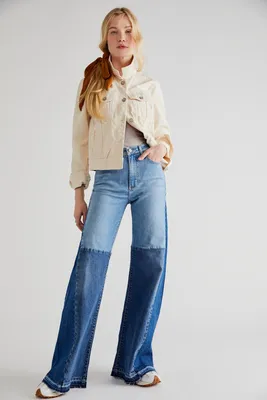 Lee High-Rise Pieced Flare Jeans